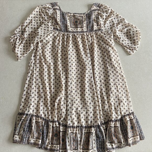 Free People Penny Lane Chiffon Dress in Tea Combo ASO Taylor Swift - Picture 4 of 7